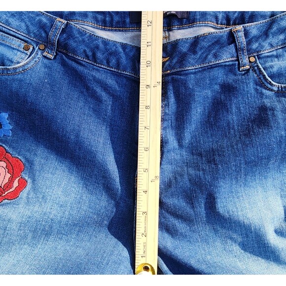 Boden The Cavendish Girlfriend Ankle Jeans Embroidered Artisan UK 20R US 16 R - Picture 11 of 16